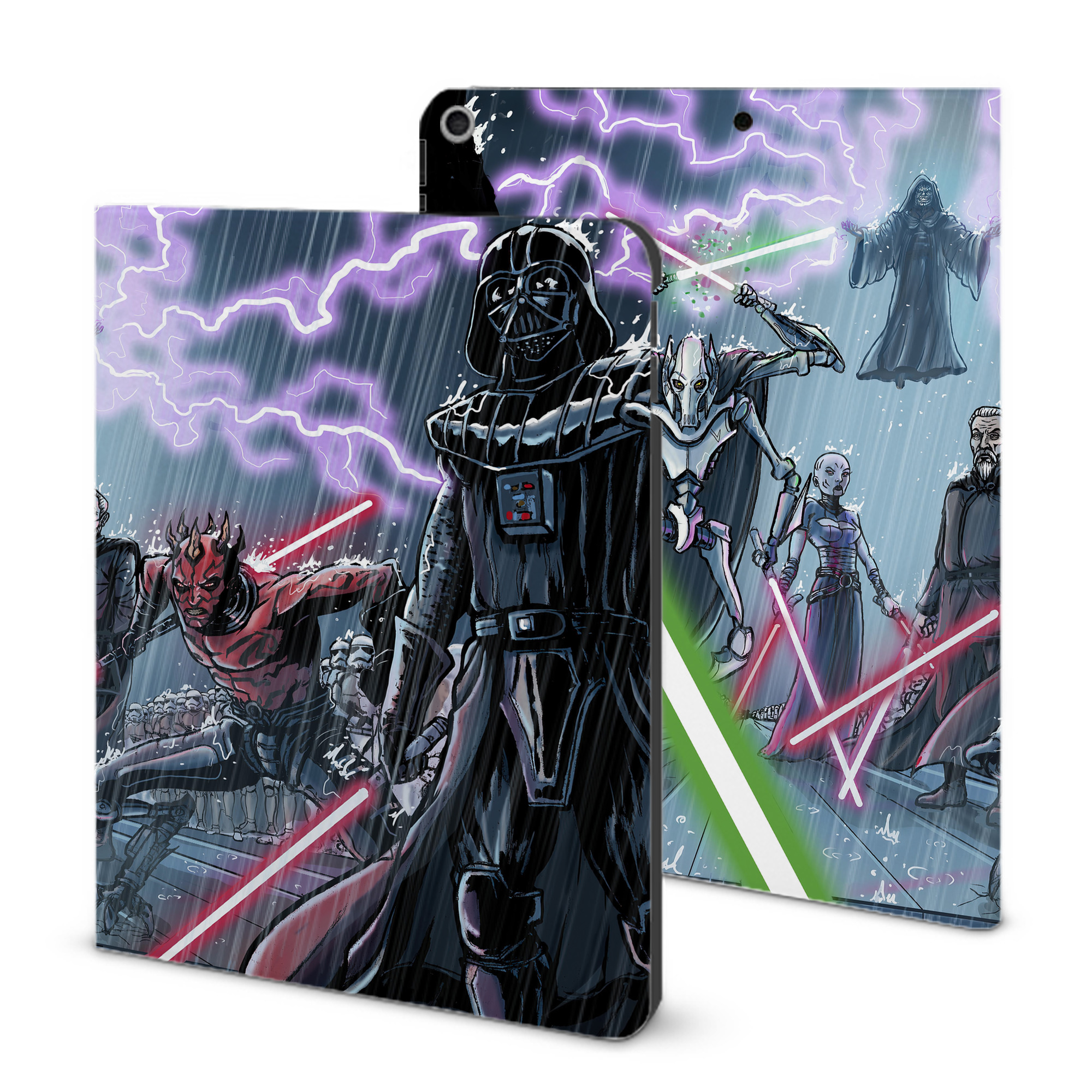 （画像用） スター・ウォーズ Star Wars IPad ケース ブック型 PUレザー TPU 耐衝撃 軽量 薄型 ペン収納なし 全面保護 IPad 各モデル対応